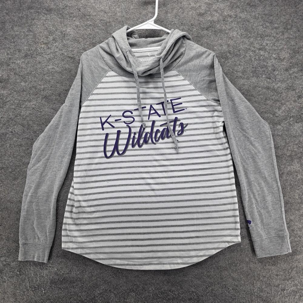 Kansas State Wildcats Sweatshirt Womens M Gray NCAA Football Colosseum Athletics